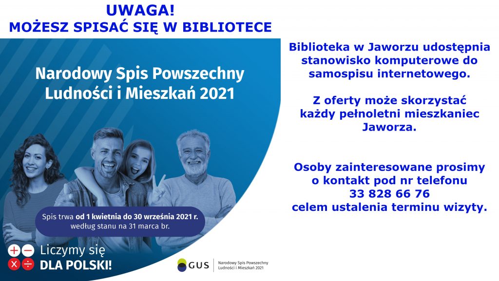 Plakat promujący Spis Powszechny