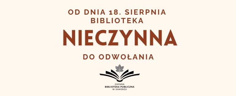 Zamknięcie biblioteki!