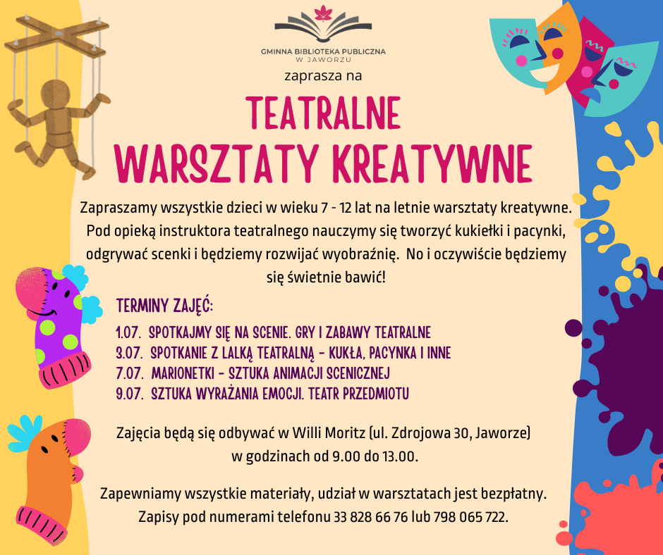 Letnie warsztaty w bibliotece